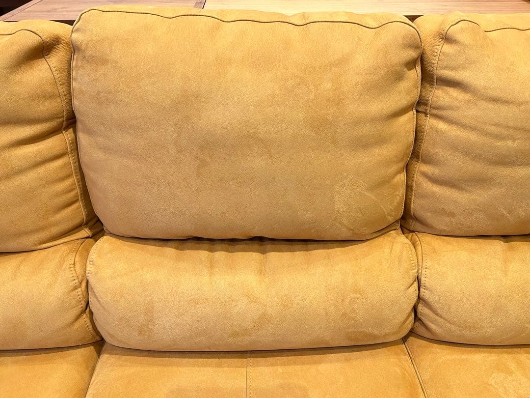 リラックスフォーム　レザーテックス　3人掛け カウチソファ トレビソ　関家具