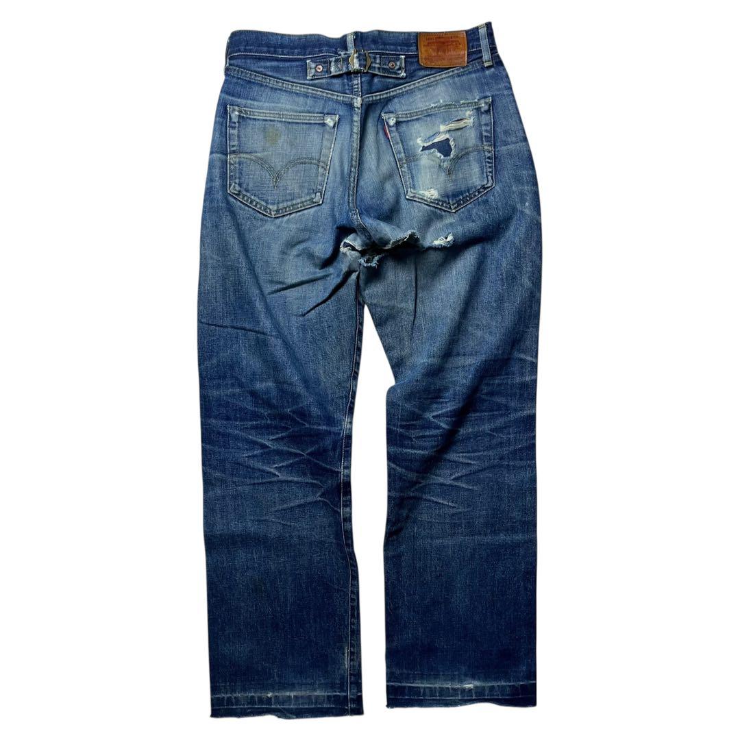 LEVIS リーバイス 702xx 日本製 w33 ヒゲ ハチノス ダメージ