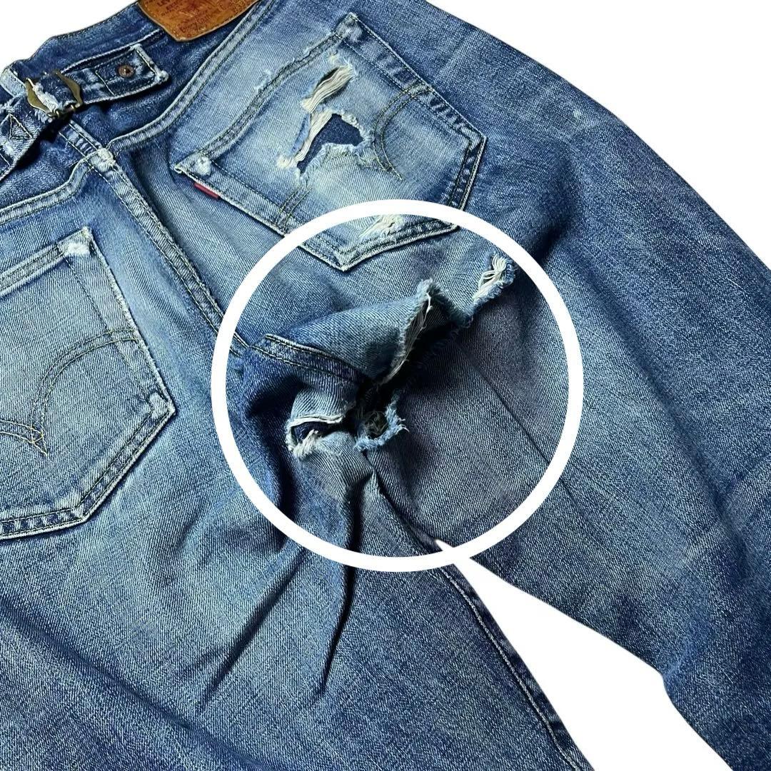 LEVIS リーバイス 702xx 日本製 w33 ヒゲ ハチノス ダメージ
