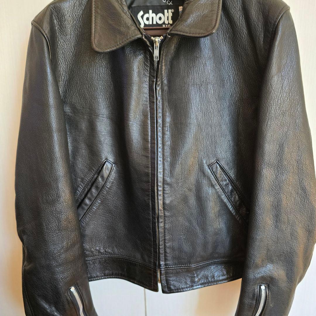 レディース schott 美品　ライダース　シングル