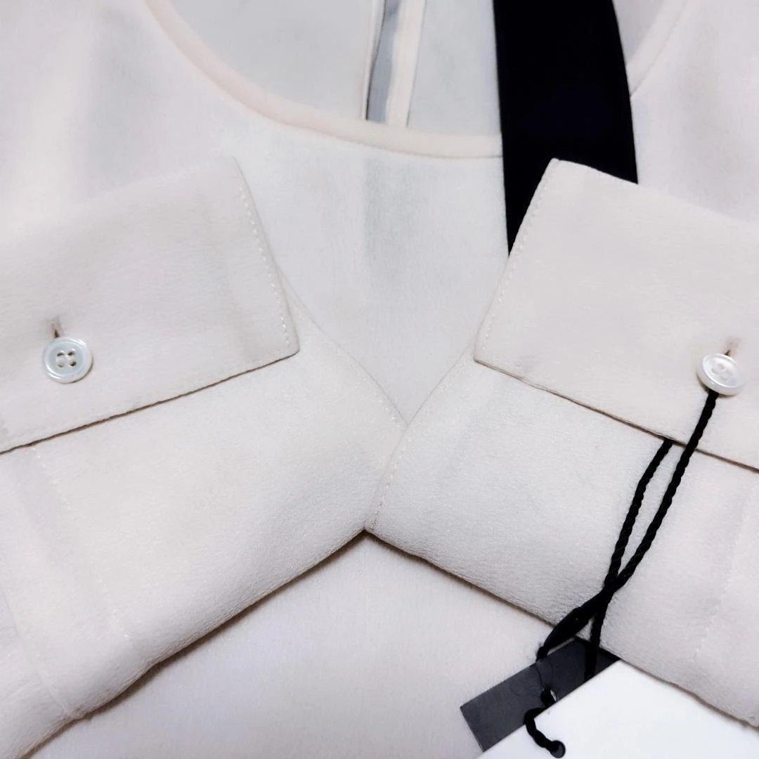 未使用タグ付★DOMELLE ドメル ブラウス ラッフルスリーブ フリル M