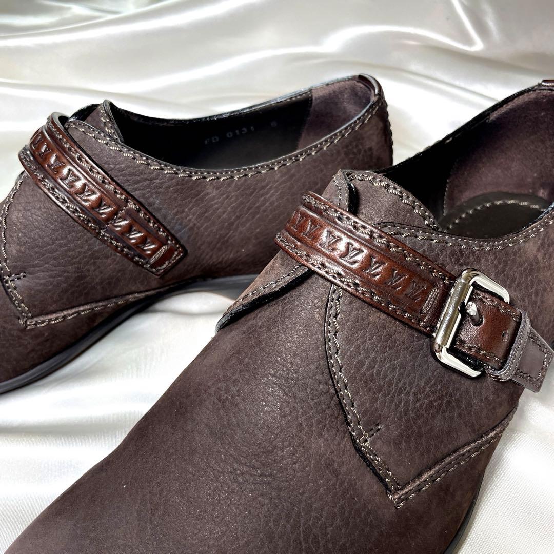 極美品　LOUIS VUITTON ルイヴィトン ストラップ　革靴　イタリア製