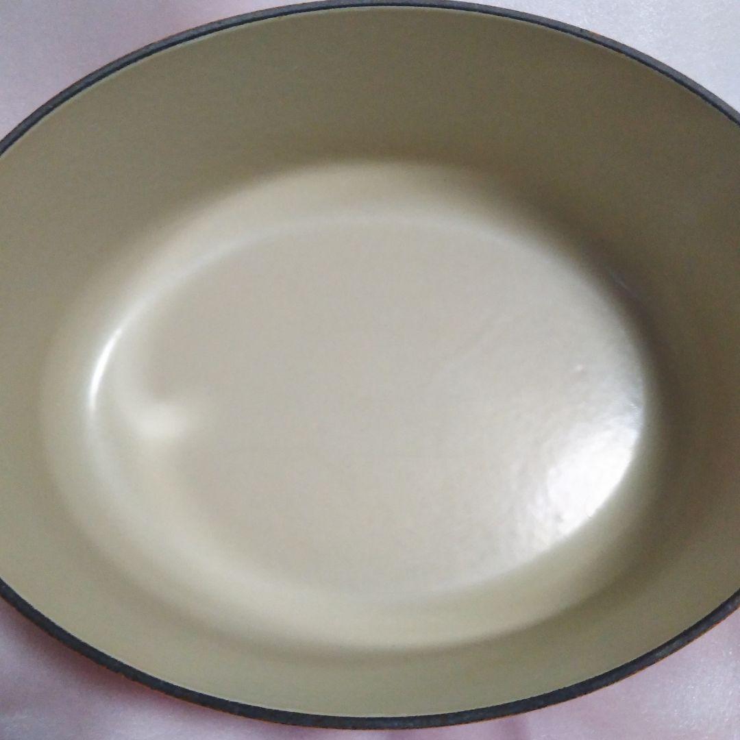 ル・クルーゼ ココット・オーバル 23cm 　楕円形　両手鍋　オレンジ