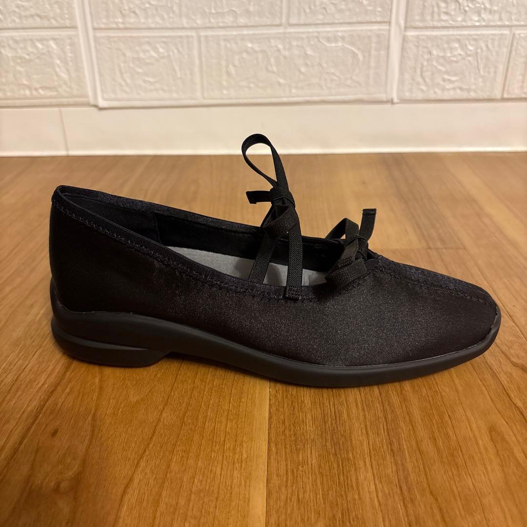 LE TALON ルタロン　Lダブルリボンバレリーナ バレエシューズ 23.5