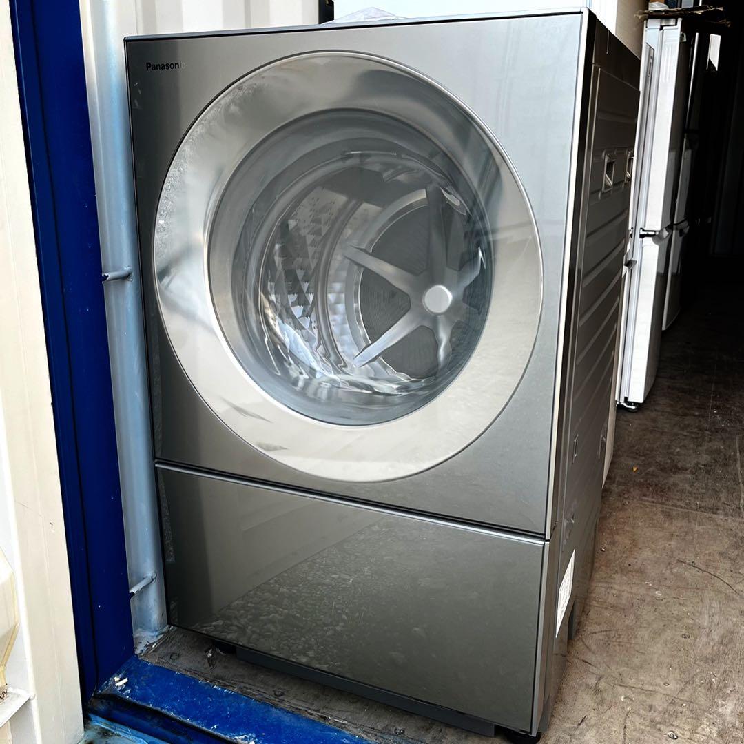 取付無料！パナソニックキューブル洗剤自動投入・熱乾燥搭載シルバー洗濯機！冷蔵庫