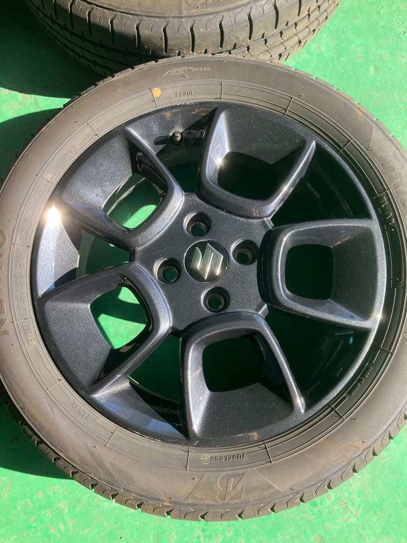 クロスビー　16インチ夏タイヤ　ブリヂストンNEWNOブラックホイールセット