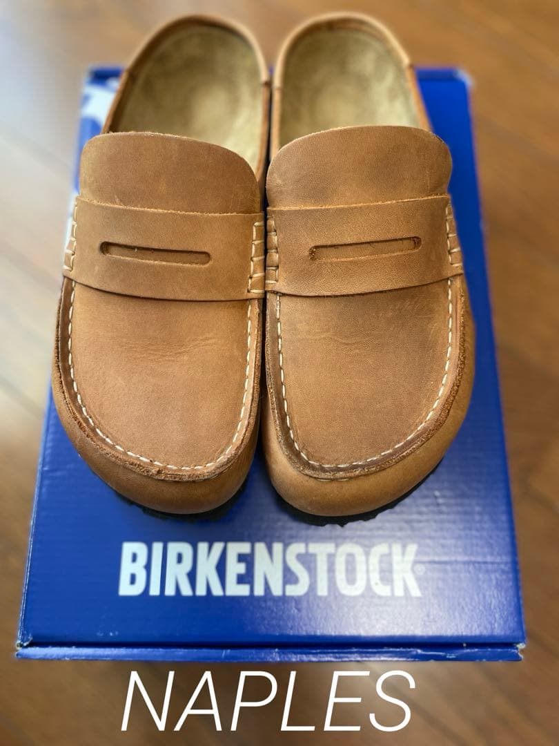 BIRKENSTOCK NAPLESネープルズ◇コニャック◇オイルドレザー◇37