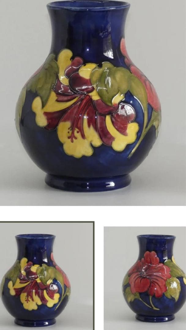 moorcroft イングランド英国王室御用達アールヌーヴォーフラワーベース