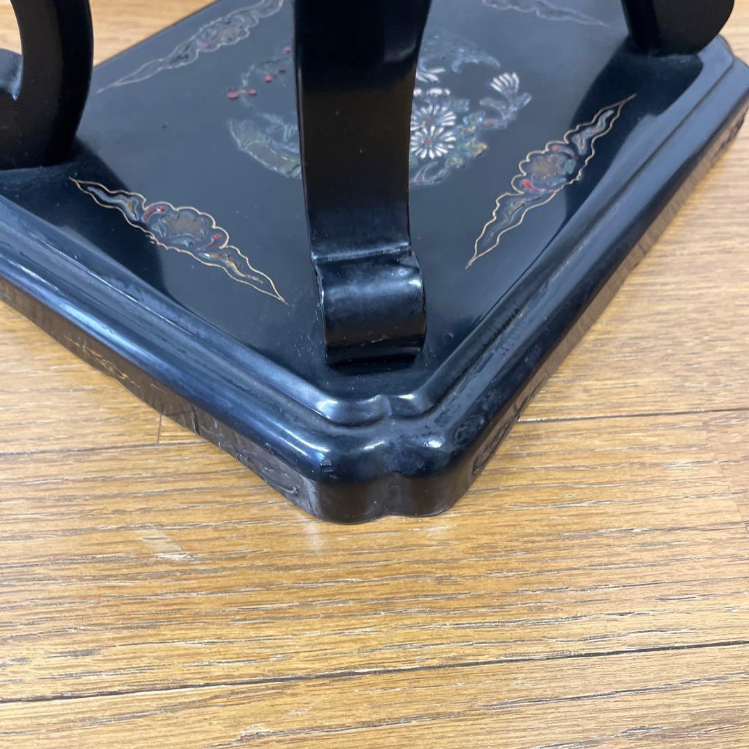 時代　中国　花台　盆栽台　珍品台　細密細工