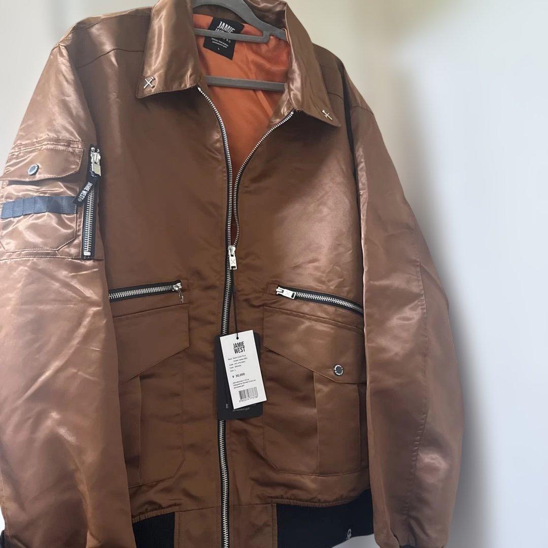 メンズウェア Jamie west Nylon Collar Aviator Jacket