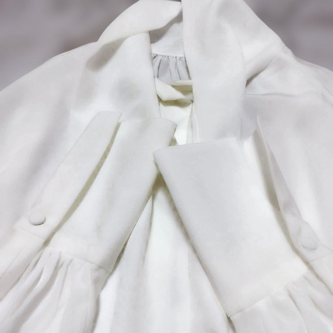 ESTNATION エストネーション ボウタイ ブラウス トリアセテート とろみ