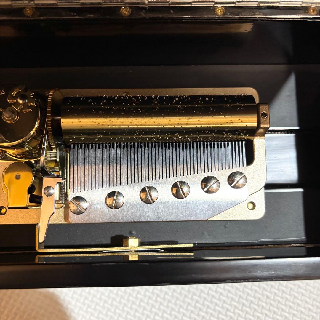 【希少】SANKYO 宮原隆岳 ORPHEUS オルゴール 50弁 螺鈿 漆器