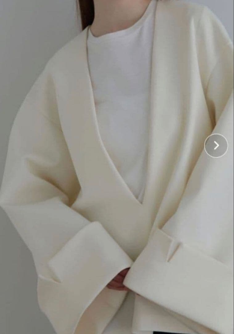 LE PHIL ルフィル スキューバジャージーブラウス　白　ルフィル