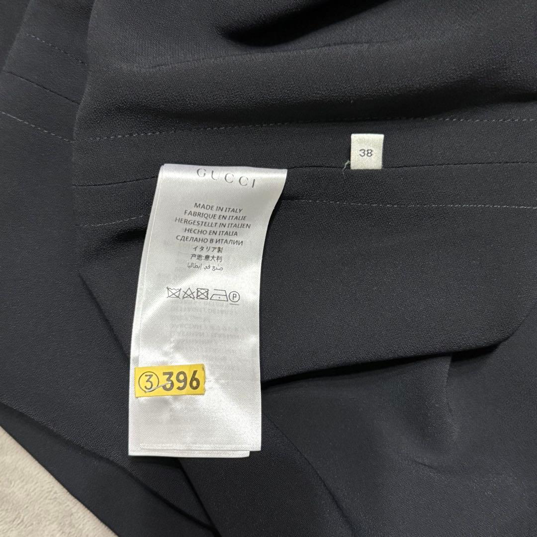 必*️様 グッチ シェリーライン ワンピース ブラック 半袖 ドレス