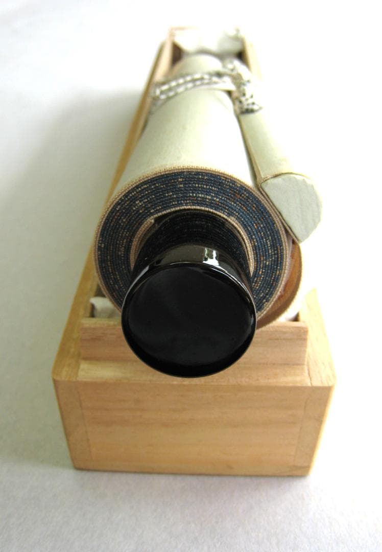 【真筆】茶掛け　瀧 直下三千丈◆大徳寺派 玉瀧寺 戸上明道　共箱・タトウ箱付