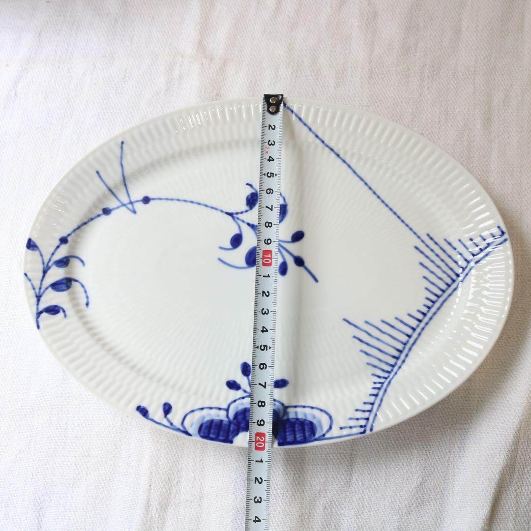 ロイヤルコペンハーゲンブルーフルーテッド メガ オーバルディッシュ 28cm5枚