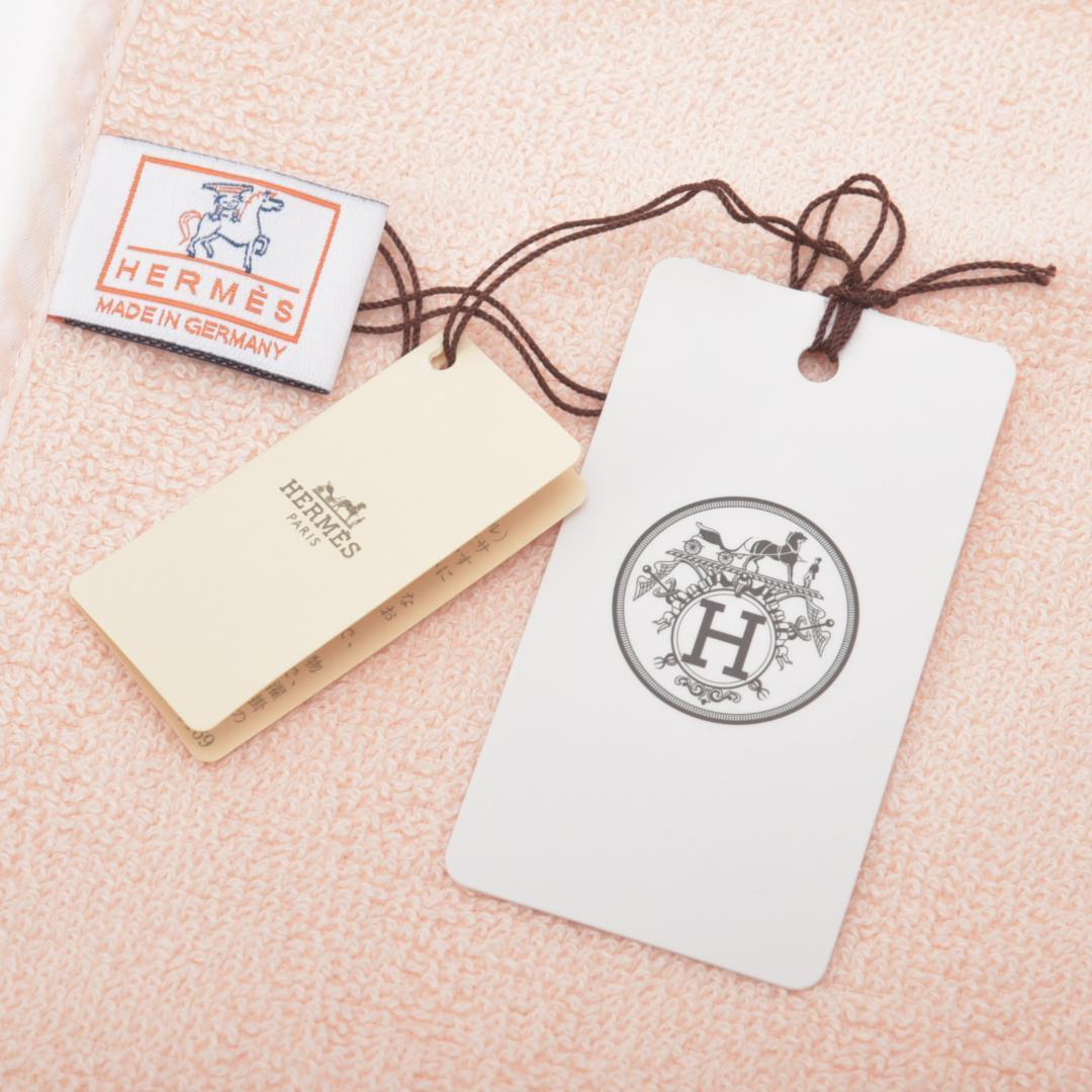新品 エルメス ハンドタオル カレ カブリオル メロン ピンク コットン 箱付き