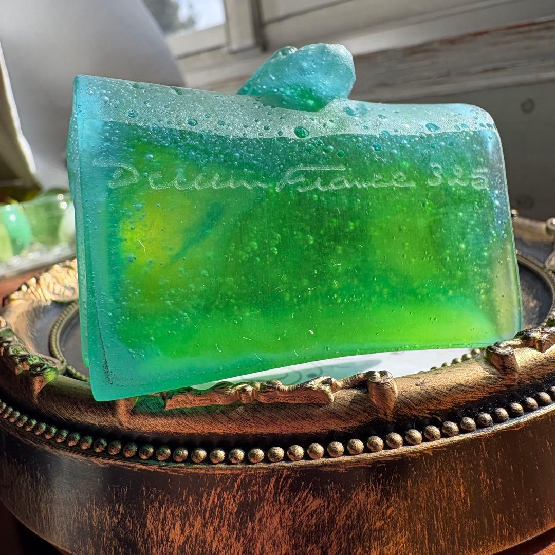 ドームフランス フクロウ 梟 ふくろう　オブジェ ナンシー　クリスタル　水晶