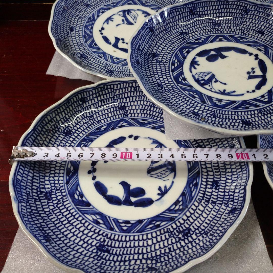 古道具 和食器 春寒皿セット