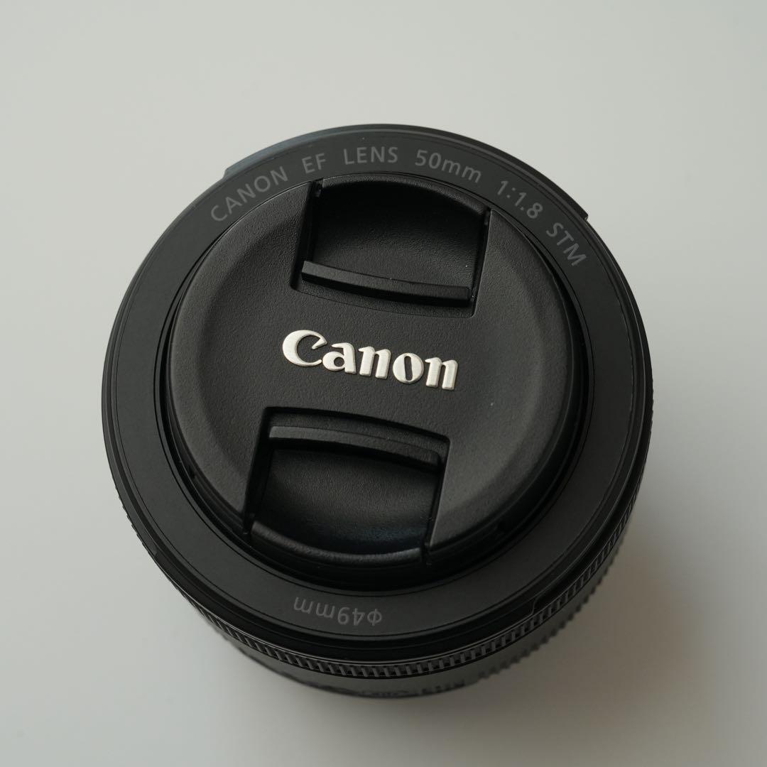 Canon EF50mm F1.8 STM 単焦点レンズ　純正フード付き