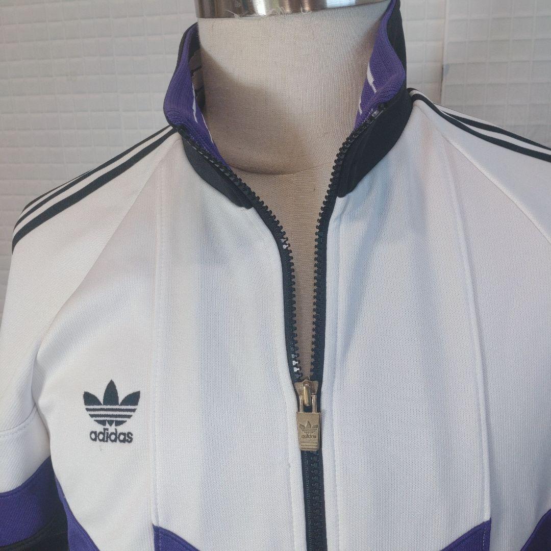 【アディダス】トラックジャケット　 XL トレフォイル 刺繍 レトロ5249