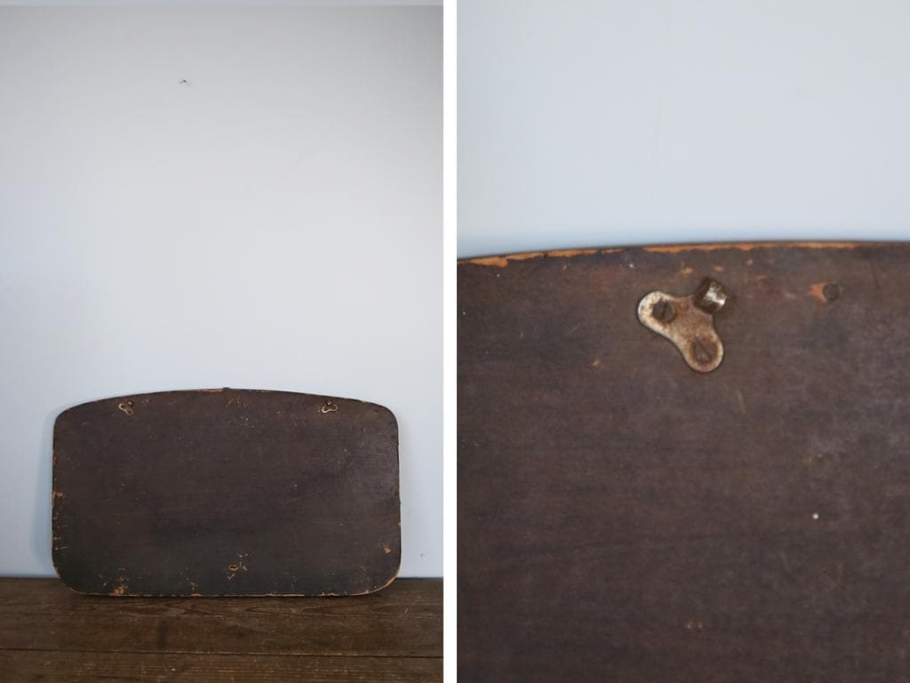 英国アンティーク壁掛けカッティングミラー/ベベルドミラー/鏡(92-58-2)