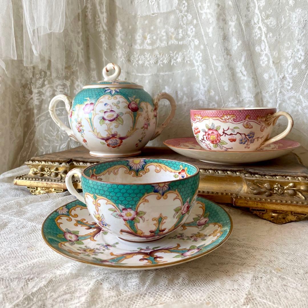 サルグミンヌミントン　シュクリエ　シュガーポット　フランスアンティーク