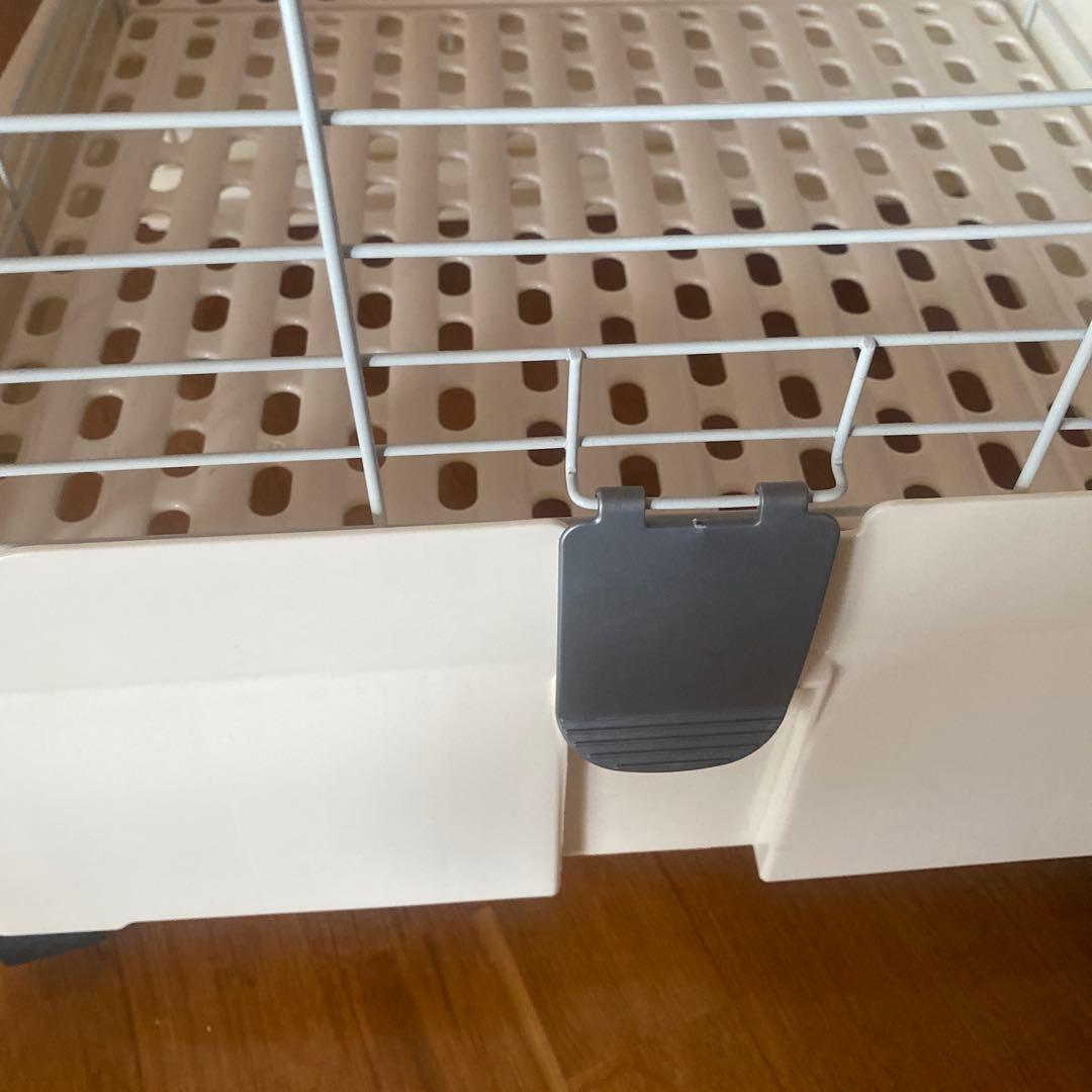 サンコー　うさぎケージ 80 キャスター付き　ホワイトケージ　かじり棒付き