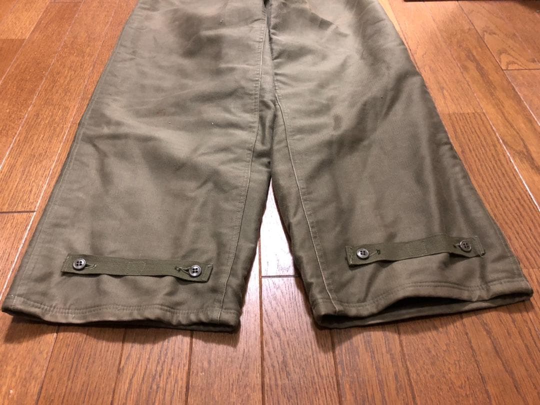 US NAVYデッキパンツオーバーオールUSネイビーTALON古着VINTAGE