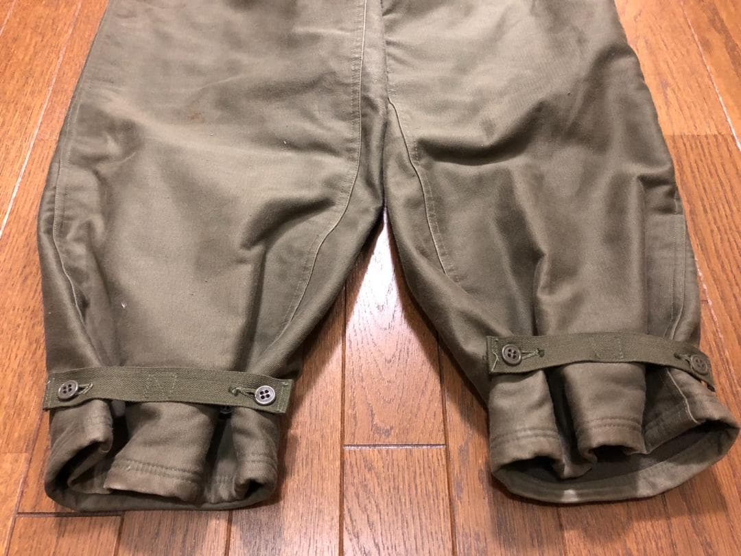 US NAVYデッキパンツオーバーオールUSネイビーTALON古着VINTAGE