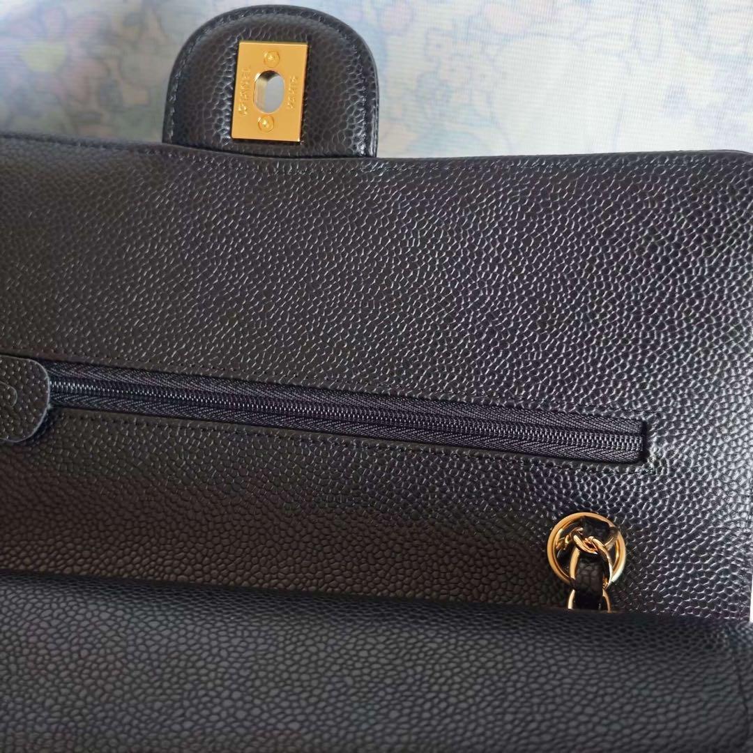 【実写画像】 ブラックレザー ショルダーバッグ24時間以内発送