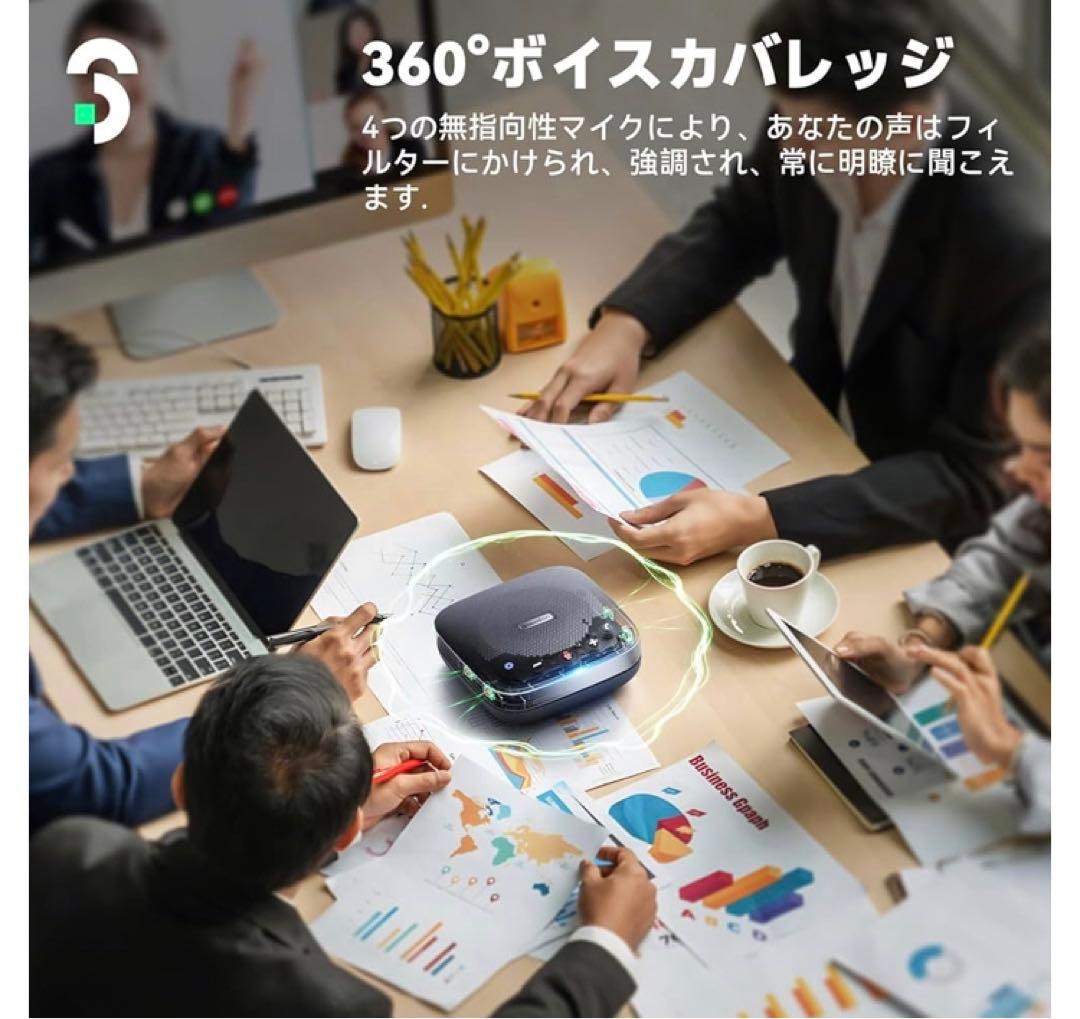 【新品】Soomfon SP600 スピーカーフォン 会議用マイクスピーカー☆