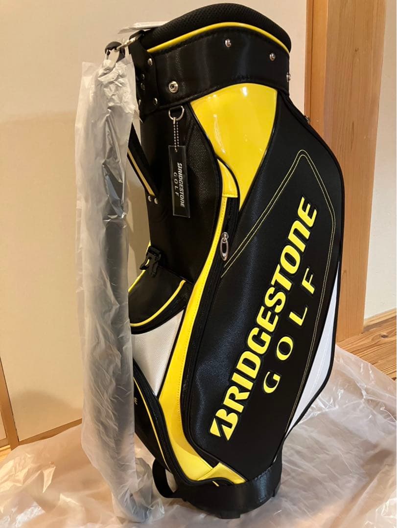 【新品未使用】BRIDGESTONE GOLF キャディバッグ 黒×黄