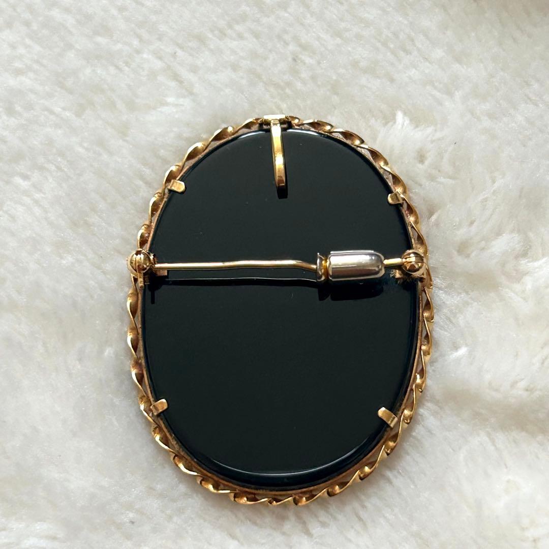 カメオブローチ ペンダントトップ k18