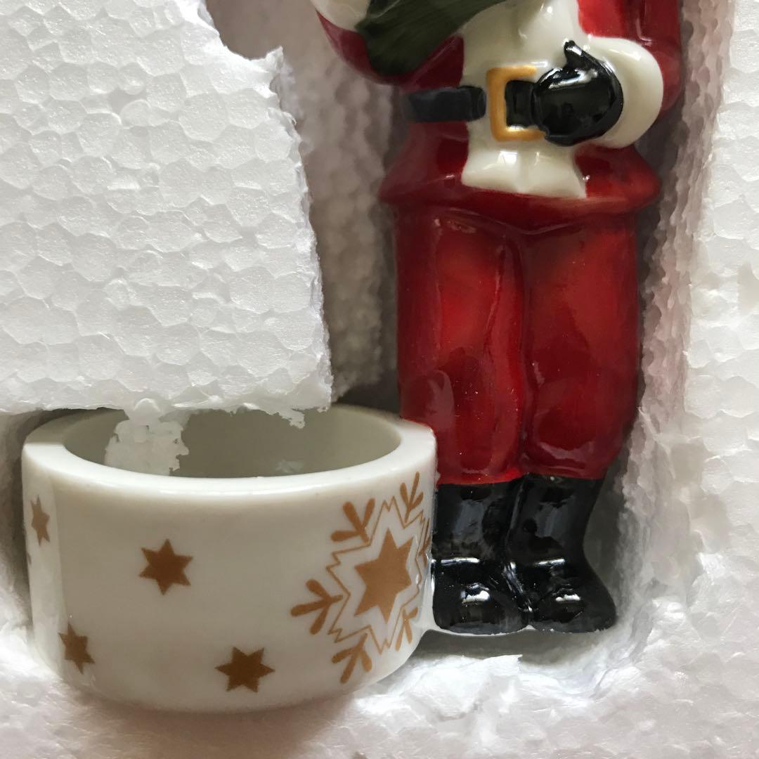 ビレロイ&ボッホ　サンタクロース　キャンドル　ホルダー　フィギュリン　クリスマス