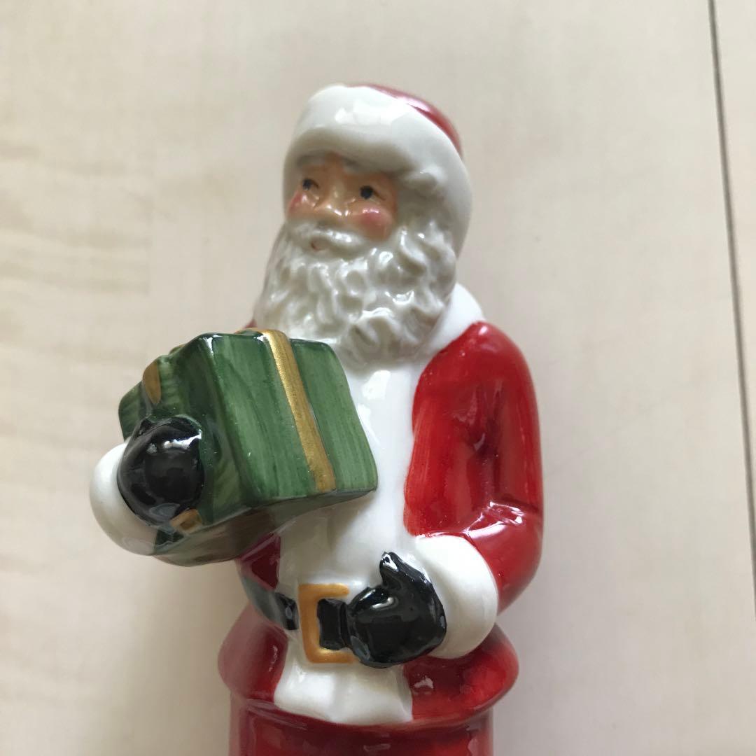 ビレロイ&ボッホ　サンタクロース　キャンドル　ホルダー　フィギュリン　クリスマス