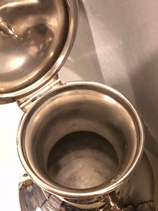 希少品　クリストフル製　仏銀器　1907年作　アネモネ　実用可能　1.8リットル