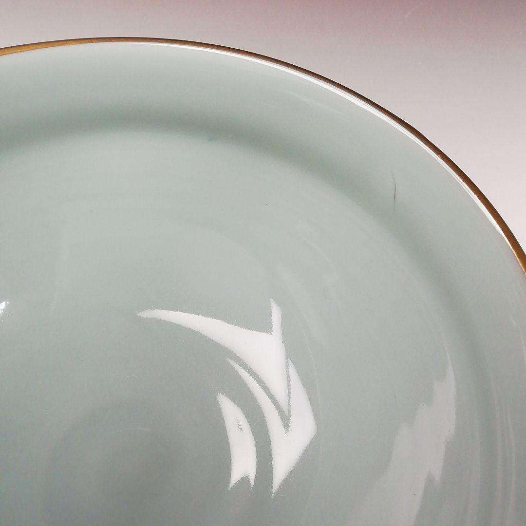 Ｔ３３６　茶碗　『彩磁　参道絵』『二代　手塚玉堂』　共箱　抹茶碗　茶道具