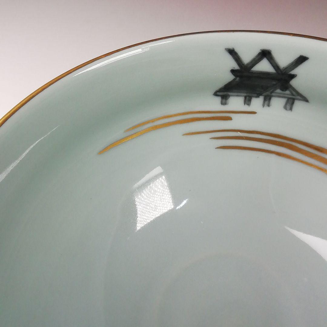 Ｔ３３６　茶碗　『彩磁　参道絵』『二代　手塚玉堂』　共箱　抹茶碗　茶道具