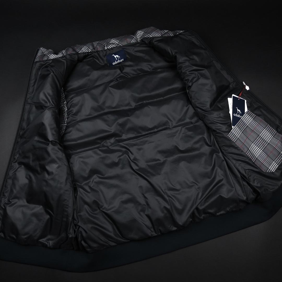 adabat 撥水グレンチェック中綿ベスト M