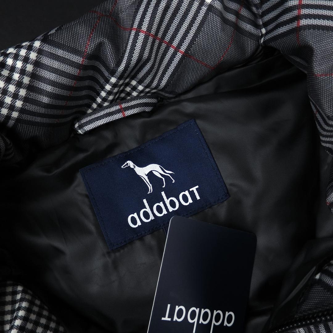 adabat 撥水グレンチェック中綿ベスト M