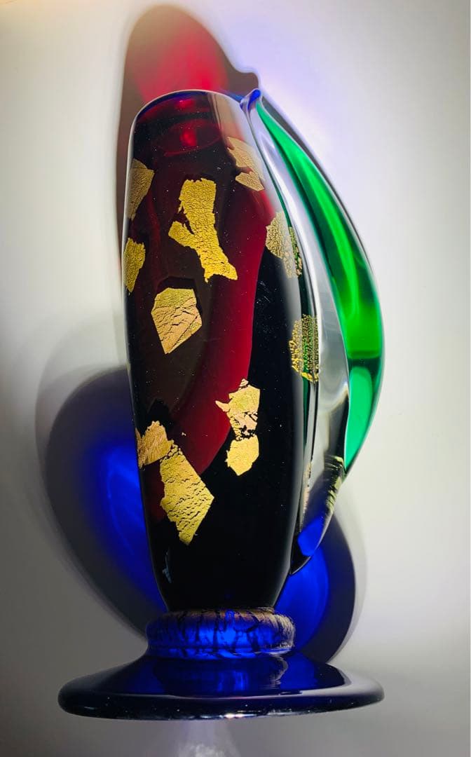 ガラス花瓶　作者不明大珍品