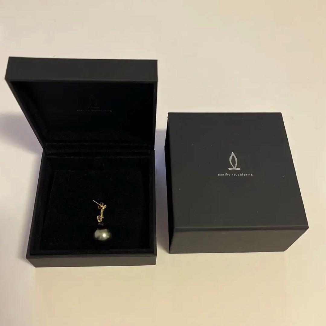 約17万円 MARIKO TSUCHIYAMA　タヒチアンパール シングルピアス