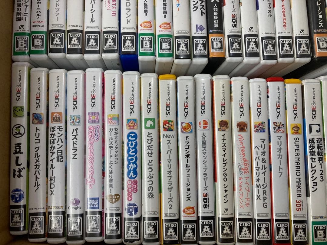 A9◆ ニンテンドー 3DSソフト まとめ売り 52本 マリオ モンハンetc