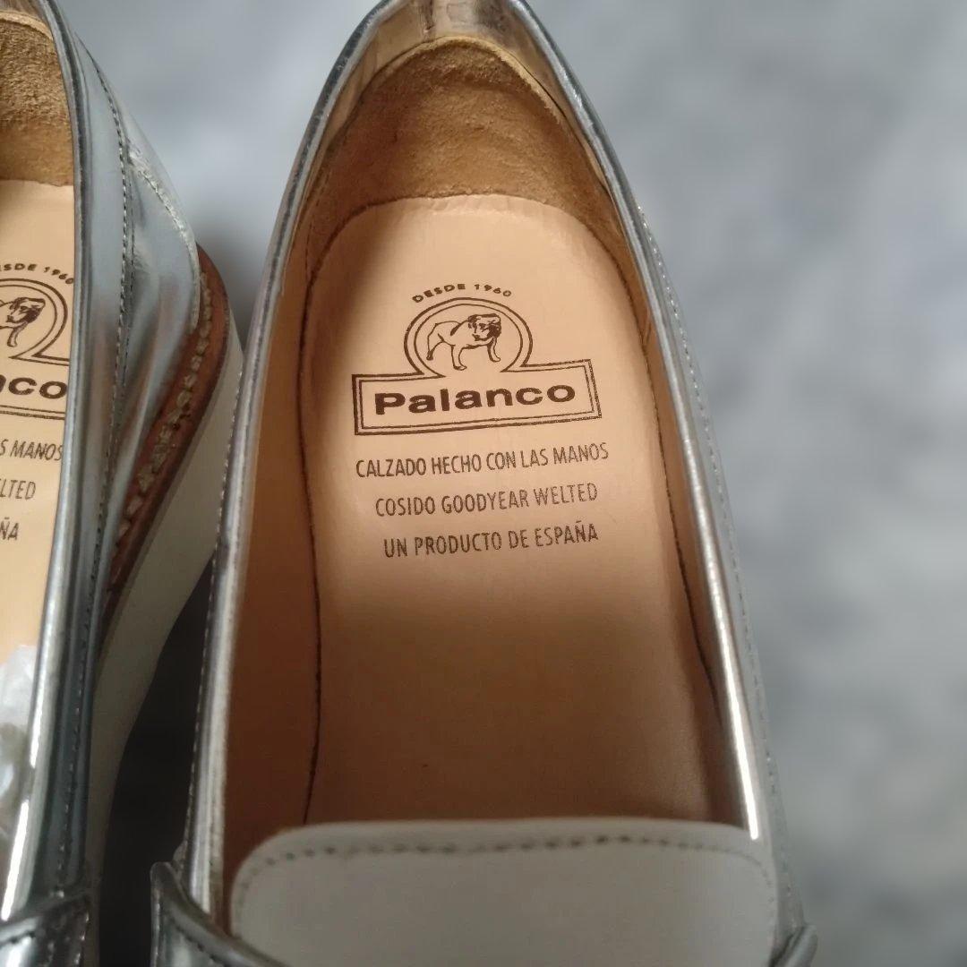 極美品 Palianco シルバー ホワイト ローファー サイズ38