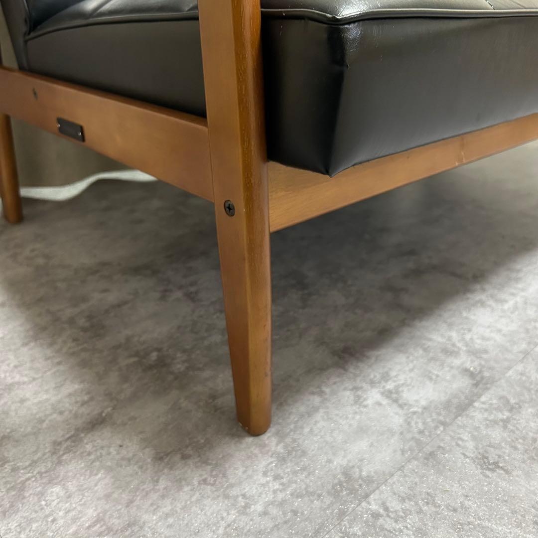 カリモク60 Kチェア2シーター オットマン×2セット ブラック 15万