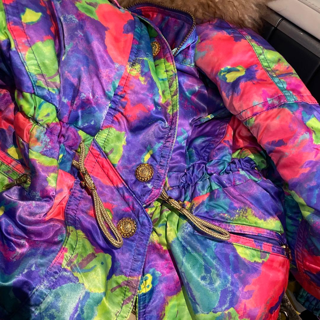 ❁⃘即購入⭕️ スキーウェア Ellesse 昭和レトロ 平成レトロ 派手 カラフル