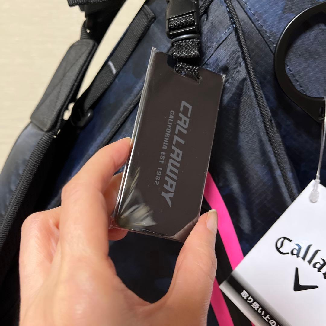 値下げ❣️キャロウェイ超軽量9型未使用スタンド式キャディーバッグ　ネイビー