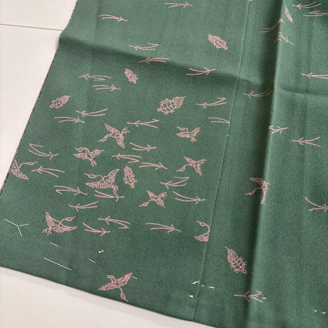 l*o様 作家物 江戸小紋 鮫小紋 紋無し 船 唐草 付下げ 正絹 AK-495