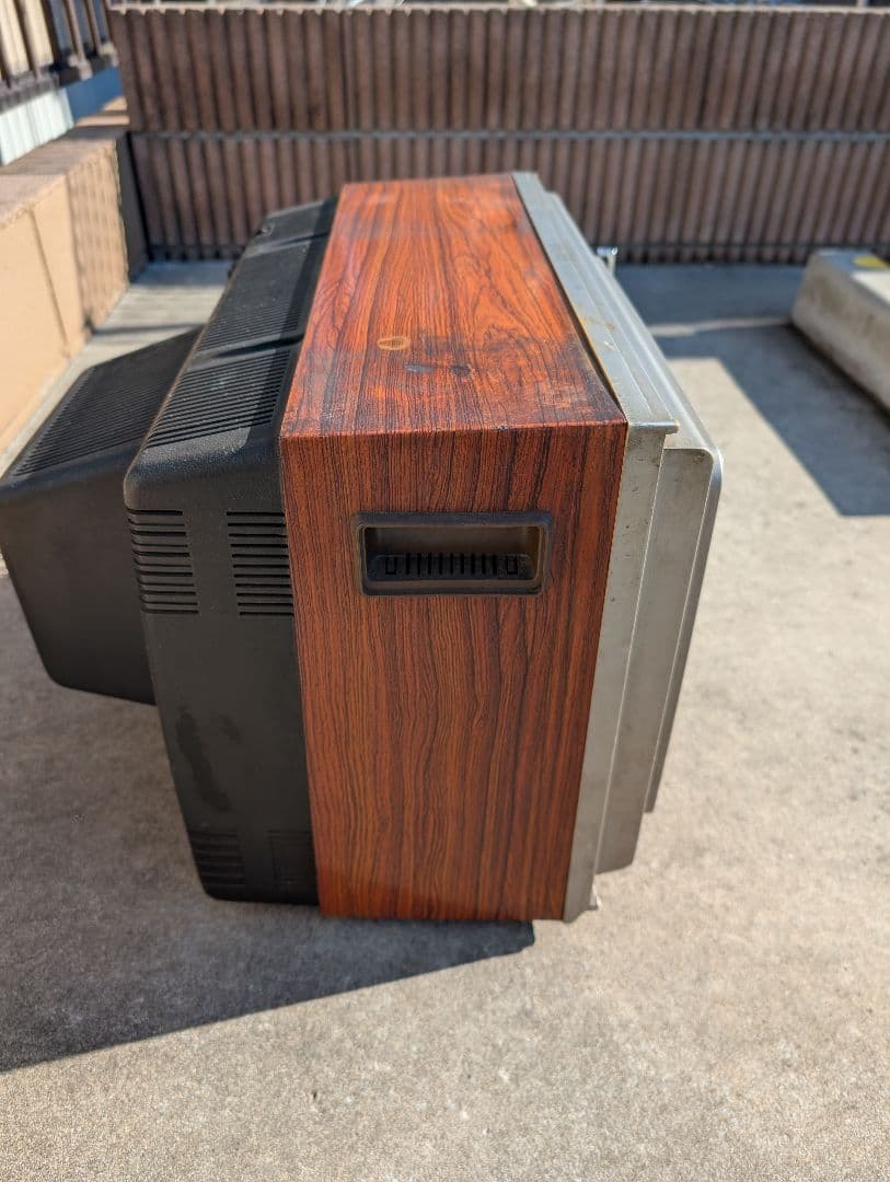 希少！！ビクター カラーTV　c-3514型 ブラウン管TV 木目調　ジャンク